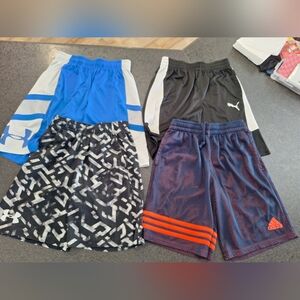 Under Armour Blue and White Boys Athletic Shorts